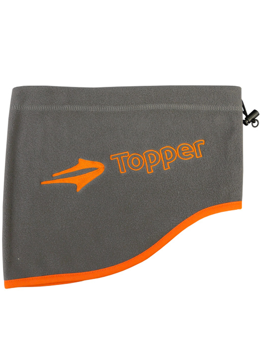 (トッパー) TOPPER/フリースネックウォーマー/チャコールグレーXオレンジ/KFG0004/簡易配送(CARDのみ送料注文後変更/1点限/保障無)
