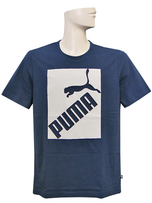 (プーマ) PUMA/BIG LOGO Tシャツ/ダークデニム/581386-43/簡易配送(CARDのみ送料注文後変更/1点限/保障無)