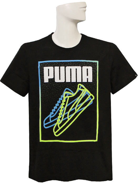 (プーマ) PUMA/スニーカーラインTシャツ/ブラック/592721-01/簡易配送(CARDのみ送料注文後変更/1点限/保障無)