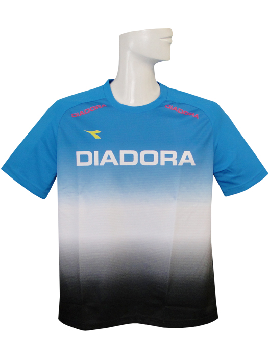 (ディアドラ) DIADORA/G2.0プラクティスシャツ半袖/ターコイズXブラック/FP4301-62/簡易配送(CARDのみ/送料注文後変更/1点限)