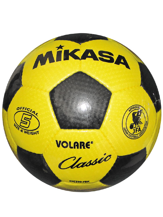 (ミカサ) MIKASA/サッカーボール/SVC500/イエローXブラック/5号/SVC500-YBK