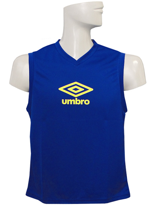 (アンブロ) UMBRO/JRプラクティシャツノースリーブシャツ/ブルー/UBS7634J/簡易配送(CARDのみ送料注文後変更/1点限/保障無)
