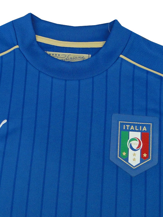 プーマ Puma 16 17イタリア代表 ホーム 半袖 Euro16バッジ Respectバッジ付 7433 01 サッカーショップ ネイバーズスポーツ