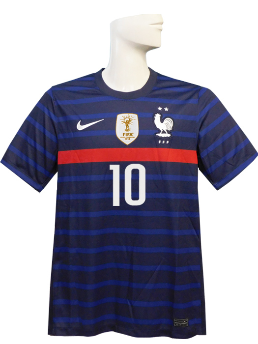 (ナイキ) NIKE/20/21フランス代表/ホーム/半袖/エムバペ/2018W杯優勝パッチ付/CD0700-498