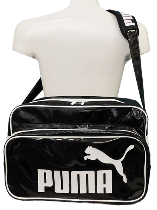 (プーマ) PUMA/トレーニング PU ショルダーバッグ L/プーマブラックXホワイト/079428