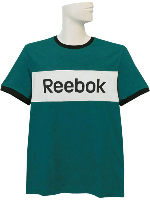 (リーボック) REEBOK/Tシャツ/グリーンXホワイトXブラック/FK6123/簡易配送(CARDのみ/送料注文後変更/1点限/保障無)